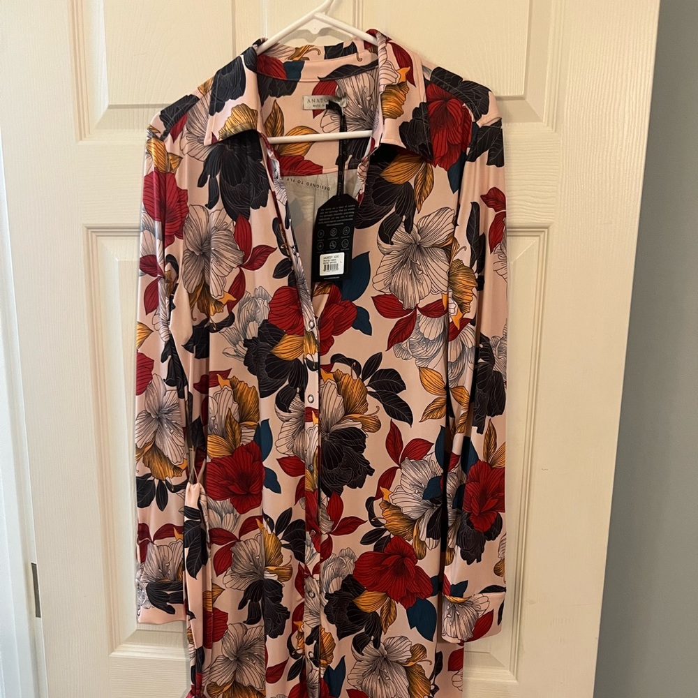 Anatomie Multicolor Floral Wrap Dress